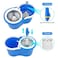 GENNEXT  Spin Mop With Bucket For Floor Cleaning, Microfiber Mops and Bucket with Wringer Set, Adjustable Handle, 360 Spinning Mop For Wet &amp; Dry Use