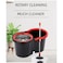 GENNEXT Spin Mop And Bucket with Wringer Set, Floor Cleaning System, Easy Wring Foot Pedal, Stainless Steel Mop Handle