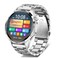 Round Screen Men's and Women's Smartwatch with Fitness Tracking, Talking, 100 Exercise Modes, IP67 Waterproof Fitness Watch for Android and iPhone Devices Silver