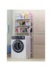 Dubai Gallery 2 Shelf Towel Storage Rack Organizer Over The Toilet Bathroom Space Saver White 65 X 25 X 160Cm