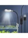X spring Aquarium Light Clip, Waterproof Aquarium Light, Adjustable Riser LED Light Stand Aquarium Lamp Holder Bracket Kit, Extendable USB No Stroboscopic Eye protection Clamp Light