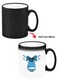 Color Changing Heat Sensitive Ceramic Mug, Image Revealed When HOT Liquid is Added! Blue monkey face