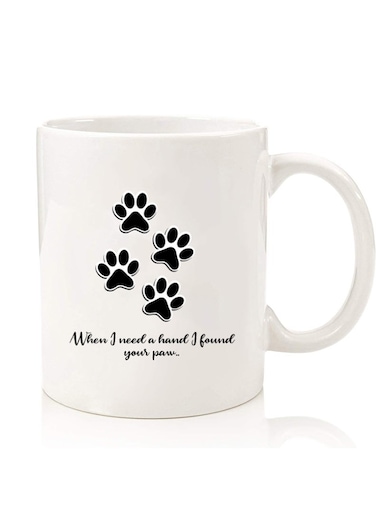 Premium Quality Two Sided Printed Coffee Mug Tea Cup For Home Office, Kids Men Women paw print