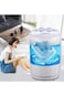 Mini Washing Machine for Shoes &amp; Clothes &ndash; 15 Min Wash, Compact with Timer &amp; Drain &ndash; White