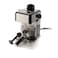 3.5 Bar Espresso Coffee Maker with Milk Frother, 240ml Glass Carafe &amp; Measuring Spoon, Black/Silver

