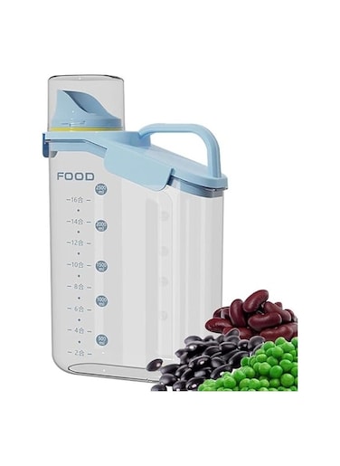 Healthy Acrylic Strong Airtight 2L Food Storage Containers, Blue