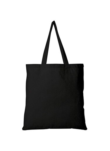 M-Aimee Canvas Craft Tote Bags - 6 Pack 13"x10" Fabric Blank Tote Bags, Natural Cotton for DIY Crafts, Gift Bag and Wedding, Birthday, Shopping, or Reusable Grocery Bag (Black)