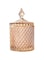 THE WHITE SHOP Home Basic Food Storage Organization Set-Colorful Crystal Diamond Faceted Jar with Crystal Lid,Suitable as A Candy Dish,Cookie Tin,Biscuit Barrel,Decorative Candy Jar (Color : Amber)