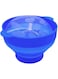Microwaveable Silicone Popcorn Popper, BPA Free Microwave Popcorn Popper, Collapsible Microwave Popcorn Maker Bowl for Home, Party, Watch Movie, Dishwasher Safe-Bule(15 * 12.7 * 8.5 cm)