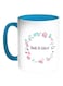Back To School Printed Coffee Mug Blue/White/Pink