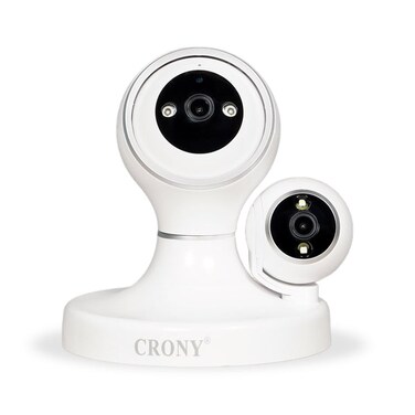CRONY PT340A-PW-4MP-WiFi Security Camera Outdoor Indoor WiFi IP68 Waterproof Surveillance Camera with Motion Detection Human Tracking Full Color Night Vision 1080P Wireless Camera for Home Security
