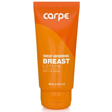Carpe Sweat Absorbing Breast - Helps Keep Your Breasts and Skin Folds Dry - Sweat Absorbing Lotion - Helps Control Under Breast Sweat - Great For Chafing and Stain Prevention