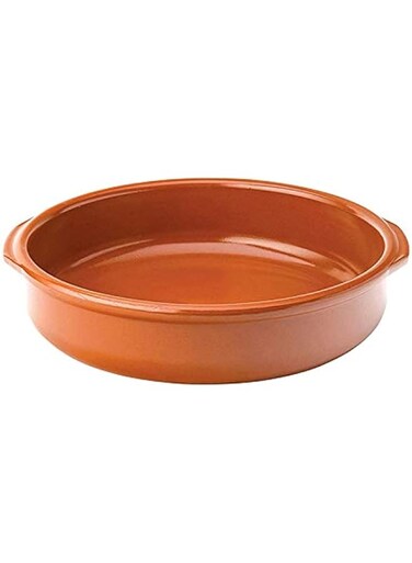 REGAS CLAY ROUND DISH SPANISH MUD PLATE (23 CM)