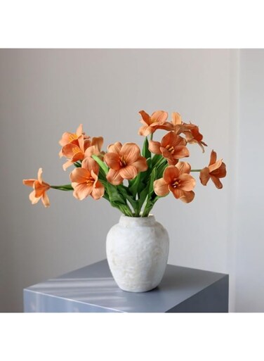 Artificial Tulip Flowers, 3-Piece Silk Bouquet, Bright Colours for Home Decor, Wedding, Living Room