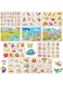 4 Pack Wooden Peg Puzzle for Toddlers 2 3 4 Years Old, 4 PCS Montessori Educational Learning Puzzles Set-Numbers, Letters, Animals and Fruits, Great Preschool Gifts for Girls and Boys(Random)