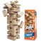 Jenga Game, Genuine Hardwood Blocks,  Stacks To 3FT, Jenga Stacking Tower Party Game For Family And Kids Ages 6+, Birthday Gift &amp; Gift For All Ocasions