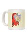 Last Unicorn And The Red Bull Printed Coffee Mug White