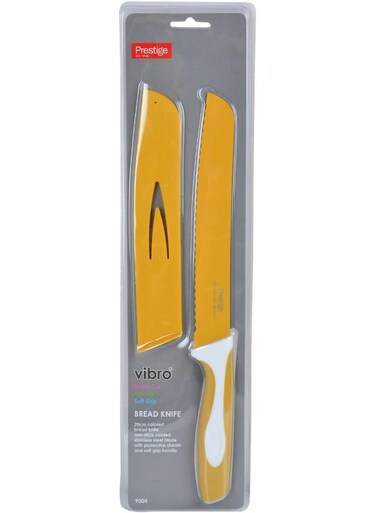 Plastic Bread 8in Knife Yellow 8inch