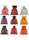 Touchstone New Gorgeous Indian Traditional Bags Pouches Potli For Gift Wedding Jewelry Packaging Bridal Party Favors Assorted Colors Set Of 9 For Women.