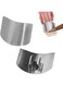 Duomama 2Pcs Stainless Steel Finger Guards for Safe Vegetable Cutting - Knife Protector for Slicing, Dicing, Chopping - Premium Tool for Kitchen Safety