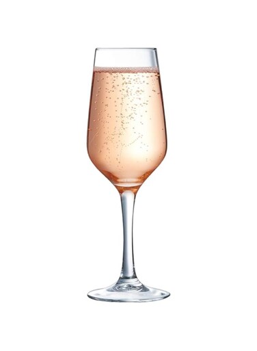 ARCOROC 6-PIECE LINEAL CHAMPAGNE FLUTE SET 18CL