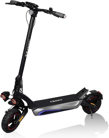 Crony T2 1500W Electric Scooter High Speed, 45-70KM/H Speed, 45-55KM Range, 120 KG Max Load, Dual Disc Brakes, Front/Rear Suspension, LED Display, Bluetooth APP Connect, Full LED Lighting System