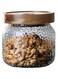 Glass Storage Jar, Glass Jar with Bamboo Lid 300ML(10 OZ), Kitchen Containers Decorative Jar Airtight Glass Jars, Anti-Slip Food Storage Container, for Tea Coffee Bean Sugar Candy Cookie Spice