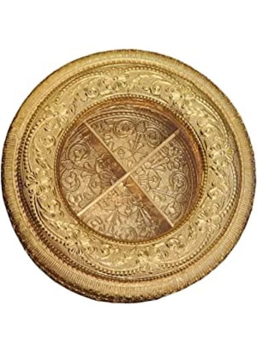 Quesera 4 Compartment Wooden Meena Dry fruit Box/ diwali sweets box/ Diwali gift box