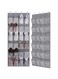Pritzker Over The Door Breathable Mesh Large 24 Pocket Shoe Organizer, Wall Hanging Bag Storage Closet Rack Holds Up to 40 Pounds, Sturdy Hooks, Space Saving, Over Door Shoe Organizer Hanging Shelf