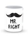 Stylizedd Designer Printed Coffee Mug with Heavy Duty Handle 11oz Ceramic Personalised Gift Mugs Cup [Microwave Safe &amp; Dishwasher Proof ] - Mr. Right