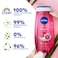 NIVEA Shower Gel Body Wash Waterlily &amp; Oil with Caring Oil Pearls and Waterlily Scent 250ml