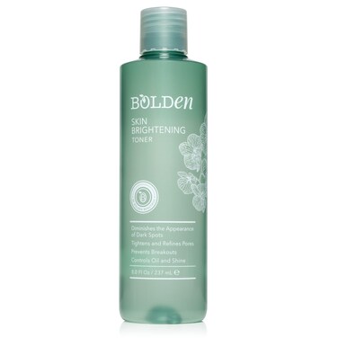 Bolden Skin Brightening Toner, Reduces Breakouts and Appearance of Dark Spots, Oil &amp; Shine, Made with AHA Glycolic Acid, Niacinamide, &amp; Hydrating Hyaluronic Acid, 8.0 Fl Oz