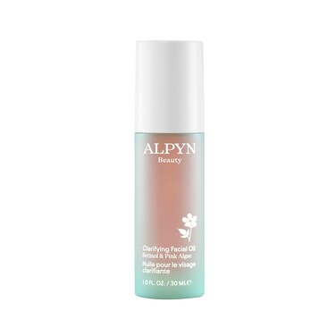 Alpyn Clarifying Facial Oil with Retinol &amp; Pink Algae, Clear Congestion, Smooth Fine Lines, Improve Texture &amp; Glow, 1 Fl Oz / 30 ml