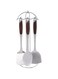 Berger 6 Piece Kitchen Tools Set, Dark Brown &amp; Silver NT04