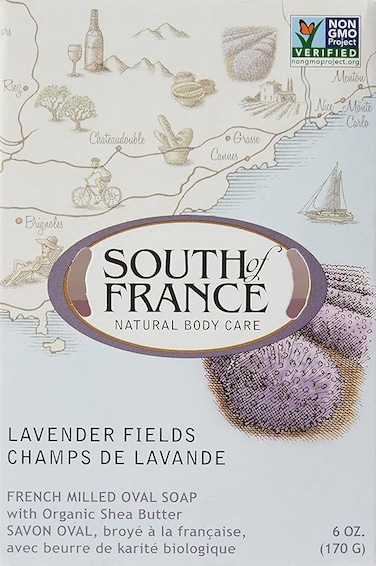 South Of France Natural Lavender Fields Bar Soap, 6 Oz, 20009