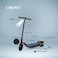 Crony HL-B1 Kids Electric Scooter, Lightweight Foldable Kick Scooter, 10-14KM/H Speed, 5-8KM Range, LED Big Display, Footwell Light, Bluetooth Speaker, Rechargeable Battery, Anti-Slip Deck, Black
