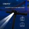 Crony HL-B1 Kids Electric Scooter, Lightweight Foldable Kick Scooter, 10-14KM/H Speed, 5-8KM Range, LED Big Display, Footwell Light, Bluetooth Speaker, Rechargeable Battery, Anti-Slip Deck, Black