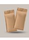 12 Pcs Coffee Storage Bags With Valve Flat Bottom Self-Sealing Food Storage Bags For Food Dried Herbs Multi-Usage Kraft Color