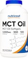Nutricost MCT Oil Softgels 1000Mg, 300 Sfg (3,000Mg Serv) - Great For Keto, Ketosis, And Ketogenic Diets