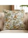 Box Foliera Leaf Embroidered Cushion for Home Decor