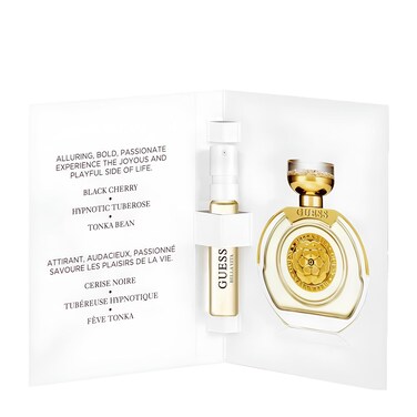 GUESSBella Vita Eau de Parfum Trial Perfume Spray For Women, Fruity Floral Scent With Notes of Cherry &amp; Tonka, Vial Sample Size, 0.05 Fl. Oz. / 1.5 mL, Includes Discount on Full Size Purchase