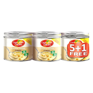 California Garden Hummus Tahina, 220g Pack of 6