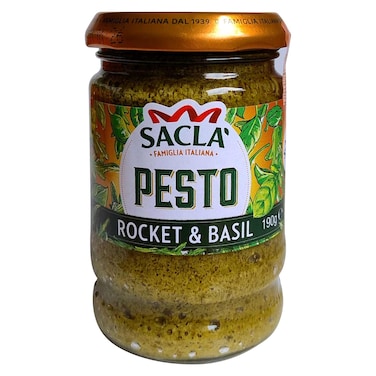 Sacla Rocket and Basil Pesto, 190g