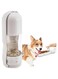 Portable Dog Water Dispenser, Puppy Pet Travel Water Bowl, Activated Carbon Filter Removes Impurities and Odors, ABS Pet Water Dispenser, Leak Proof Pet Dog Travel Drinking Water Bottle, White