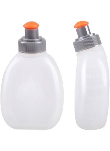 Azarxis Running Water Bottles Flask BPA Free Leakproof Hydration Vest Packs Waist Belt Replacement for Triathlon Marathon Hiking Cycling Climbing Jogging Runner (170ml / 5.7oz - 2 Pack)