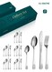 24-Piece Stainless Steel Cutlery Set Silver Spoon Set Spoon And Fork Set
