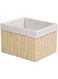 Homesmiths Storage Basket Natural with Liner 25.4 x 30.5 x 20.3 cm