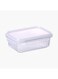 Wave Lock Rectangular Glass Food Container With Lid, Multicolour 1 Liter