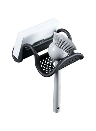 Umbra Sling Kitchen Sink Accessory, Double-Sided Sponge Holder, Black