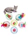 X spring Cat Toy Balls, 6PCS Kitten Toys with Mice and Bells Inside, Interactive Cat Toy with Rolling Colorful Balls, Best Cat Toys Bring Healthy to Cats, Cat Toys for Indoor Cats